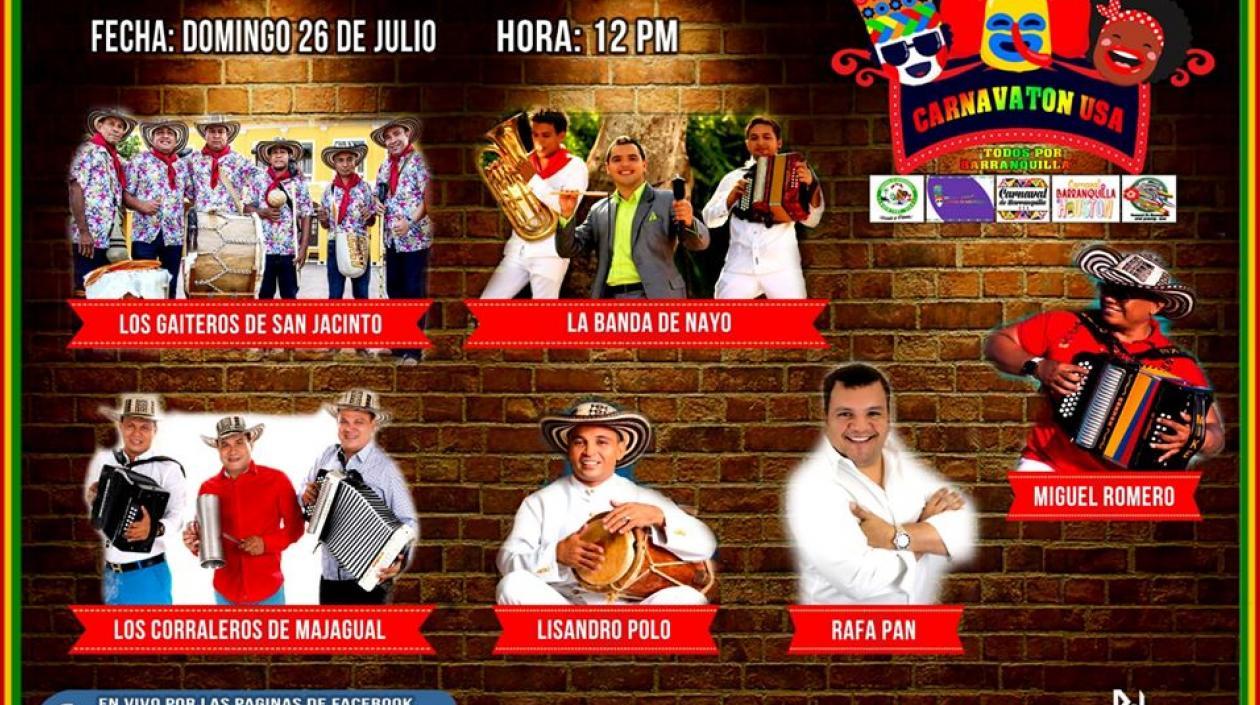 Más de 50 artistas, humoristas, comparsas, reyes del Carnaval, letanías y picos se han sumado a este #CarnavatonUSA.