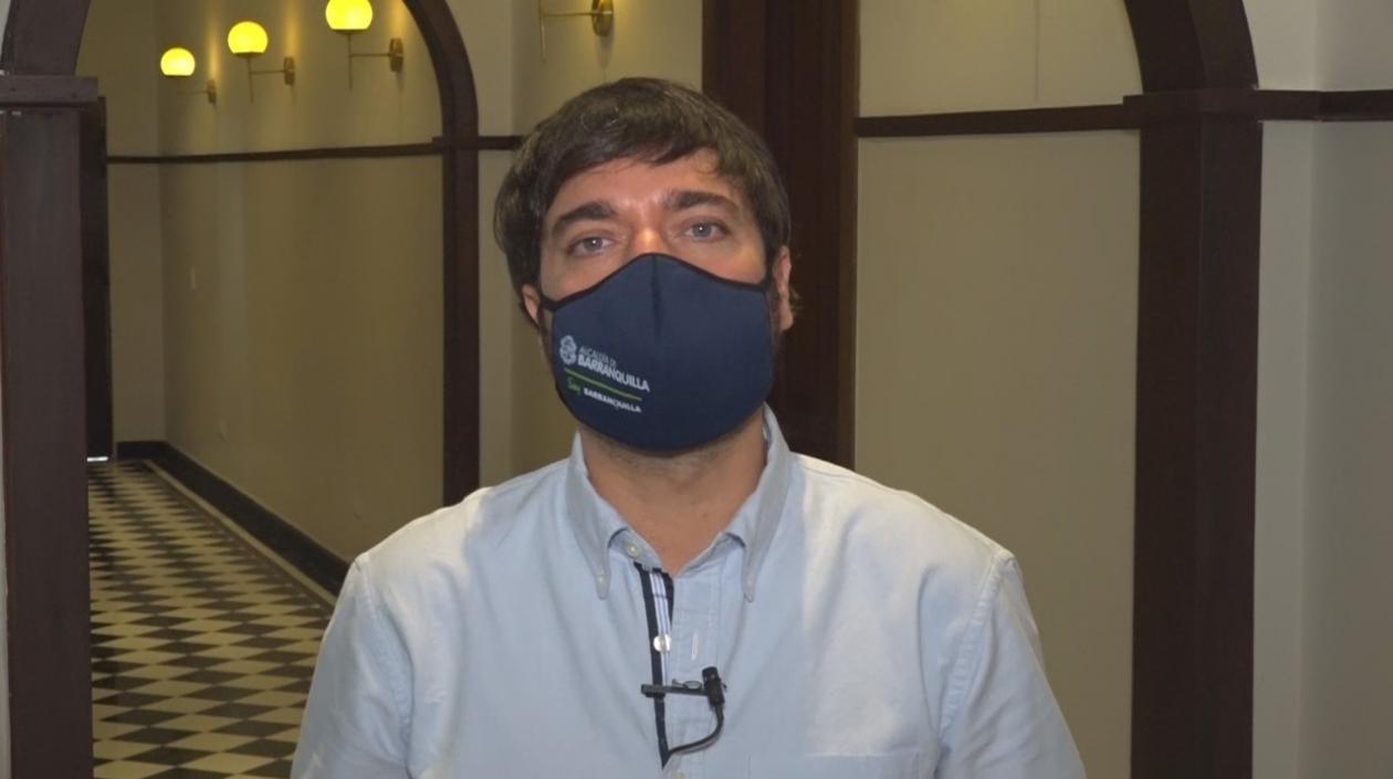 El Alcalde de Barranquilla, Jaime Pumarejo.