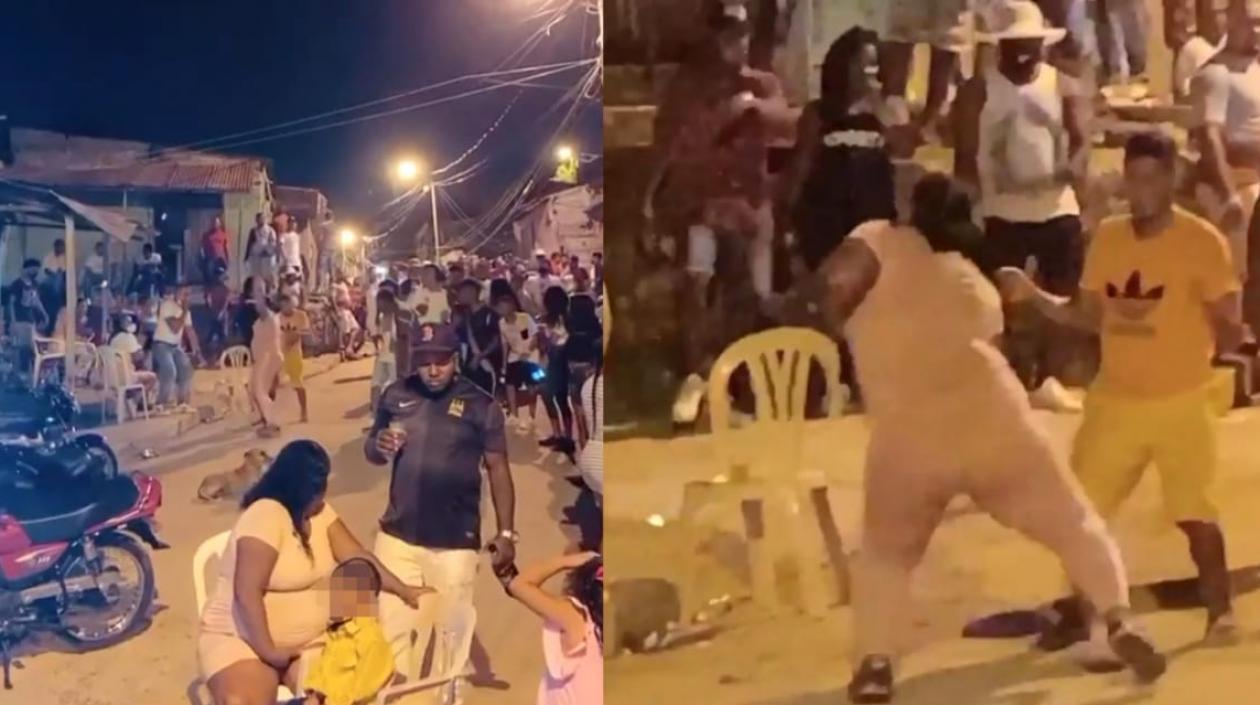 Rumba en el barrio Nelson Mandela.