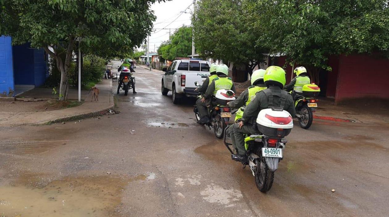 Policía en el Atlántico.