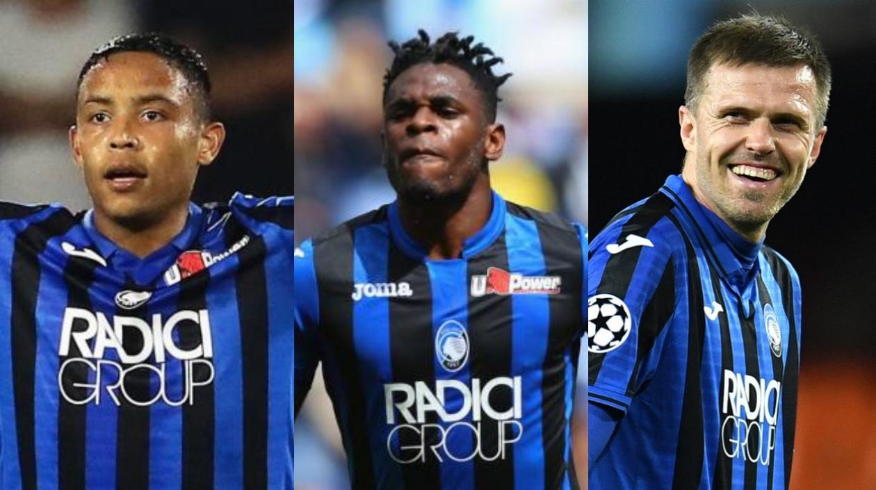 Luis Muriel, Duván Zapata y Josip Ilicic.