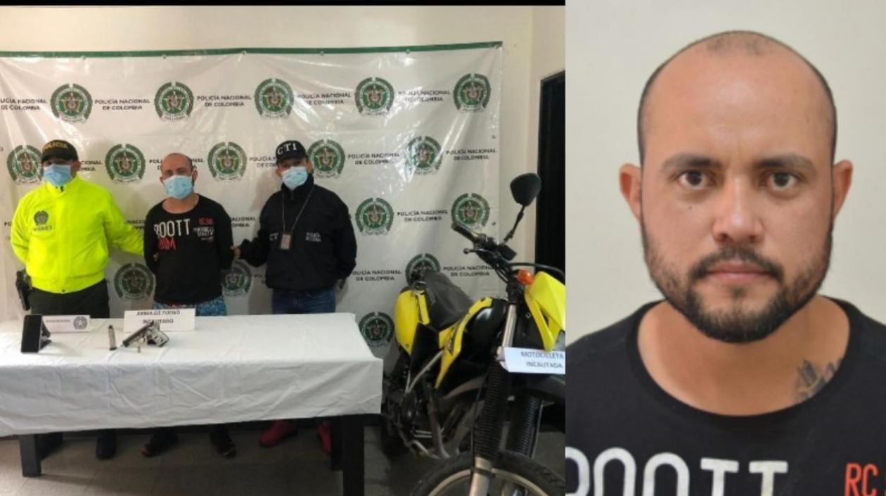 Alias 'El diablo' cuando fue capturado a mediados de junio en el departamento del Huila.