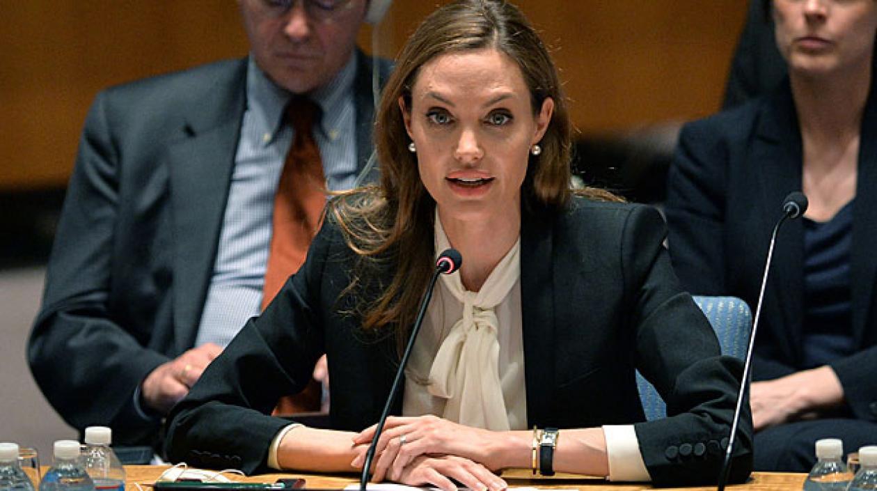 La actriz Angelina Jolie.