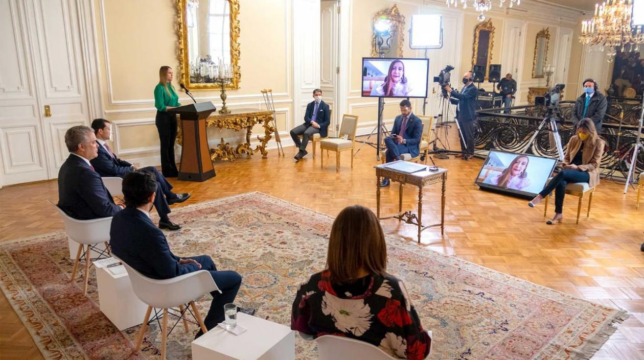 Reunión en la Casa de Nariño.