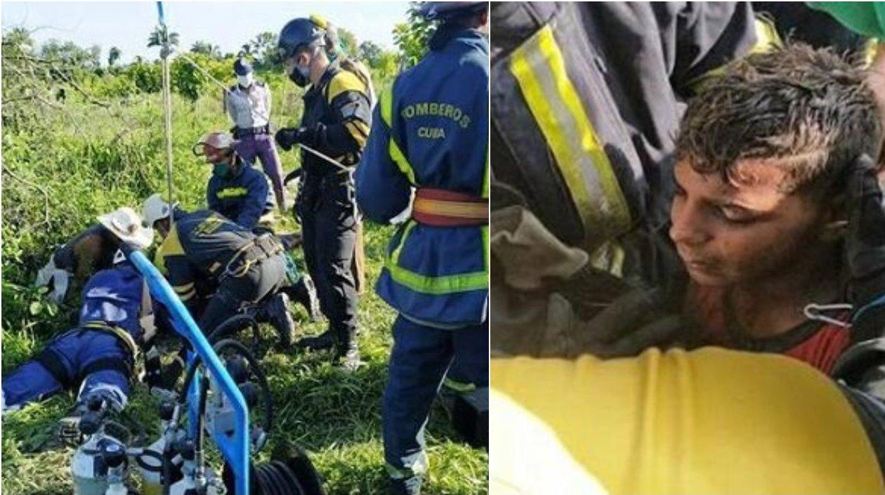 En la superficie le esperaban ansiosos sus familiares, vecinos y curiosos.