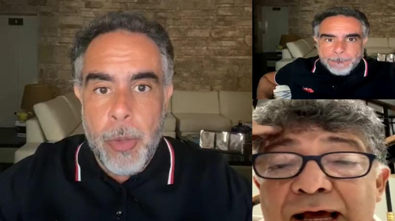 El senador Armando Benedetti y José Accini.