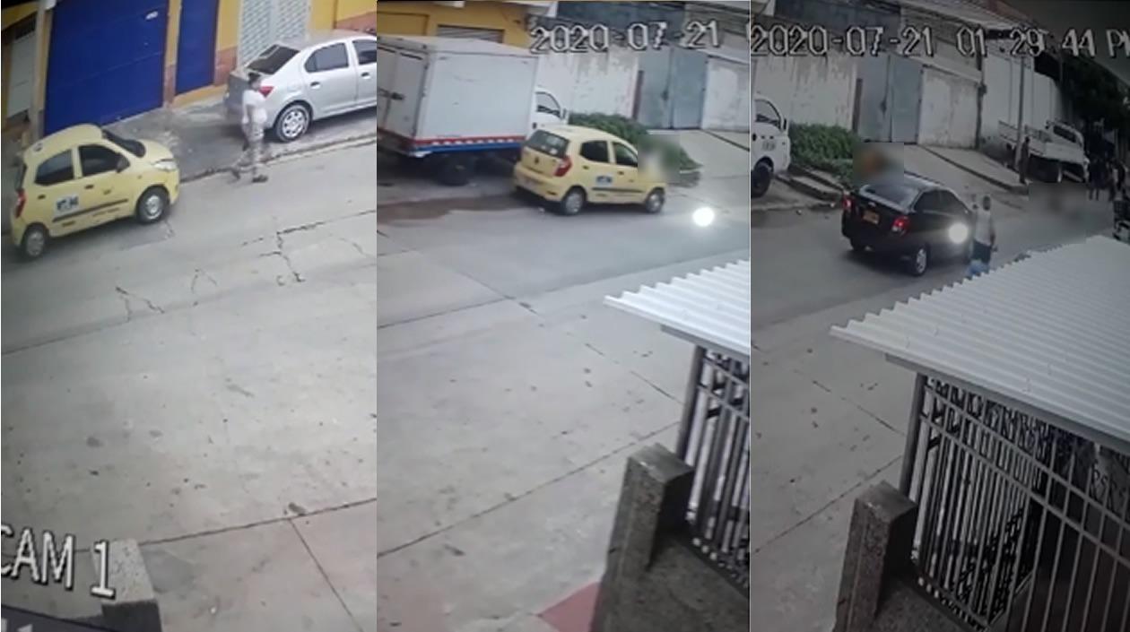 Imágenes tomadas de la cámara de seguridad.