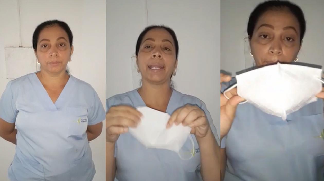 Luisa Barrios, una instrumentadora médica.