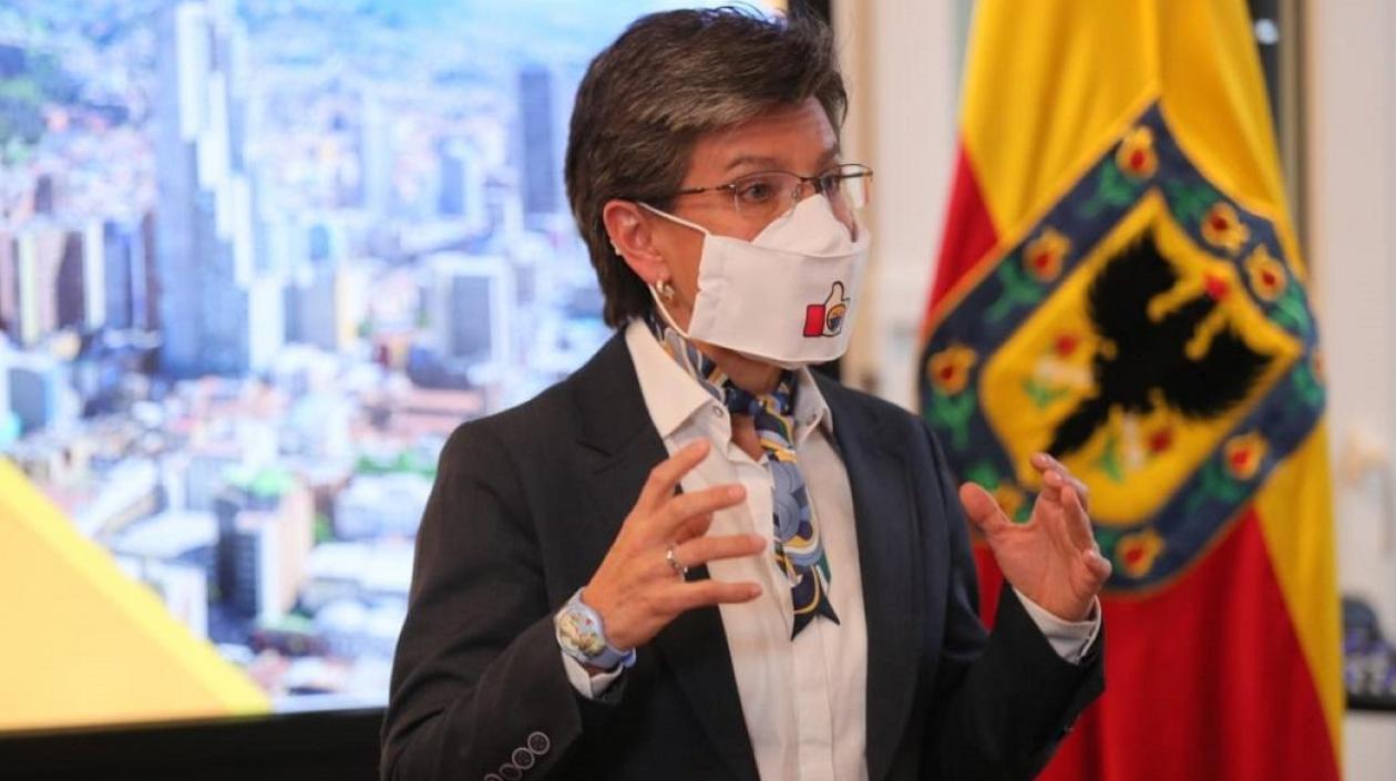 Claudia López, alcaldesa de Bogotá.