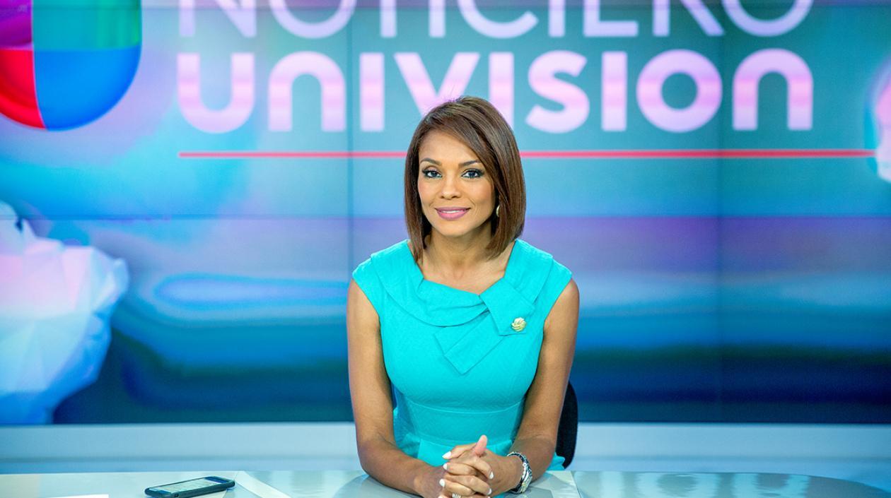 Periodista colombiana Ilia Calderón, presentadora del noticiero Univision.