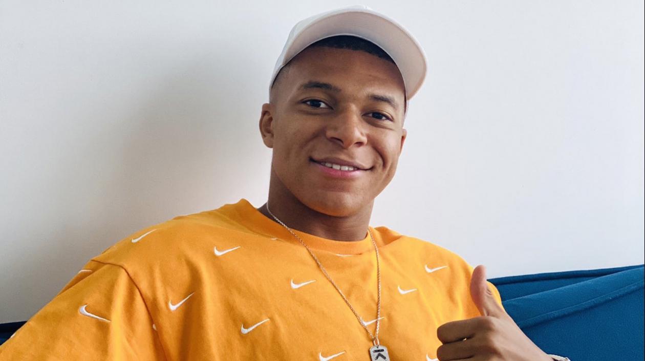 Kylian Mbappé, en una foto publicada hoy en sus redes sociales.