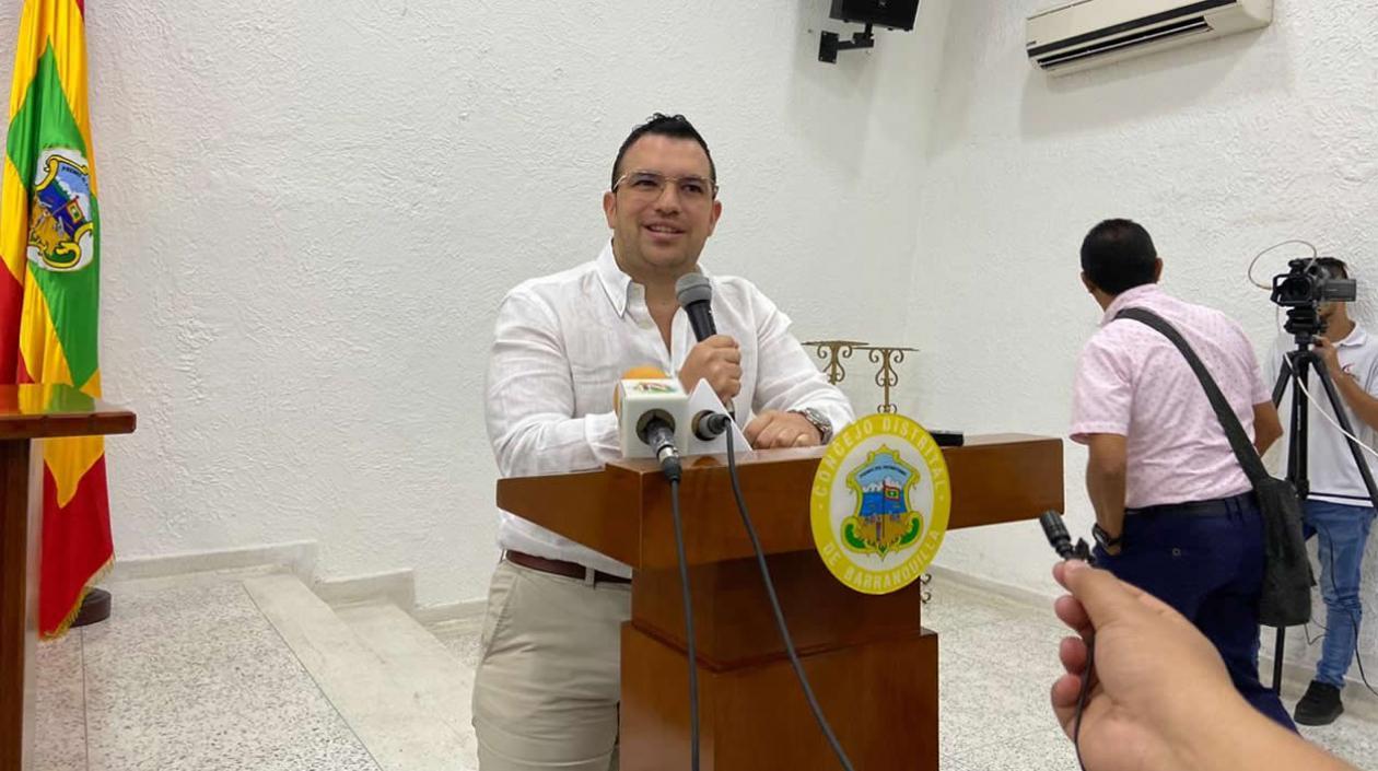 El Contralor de Barranquilla, Jesús María Acevedo.