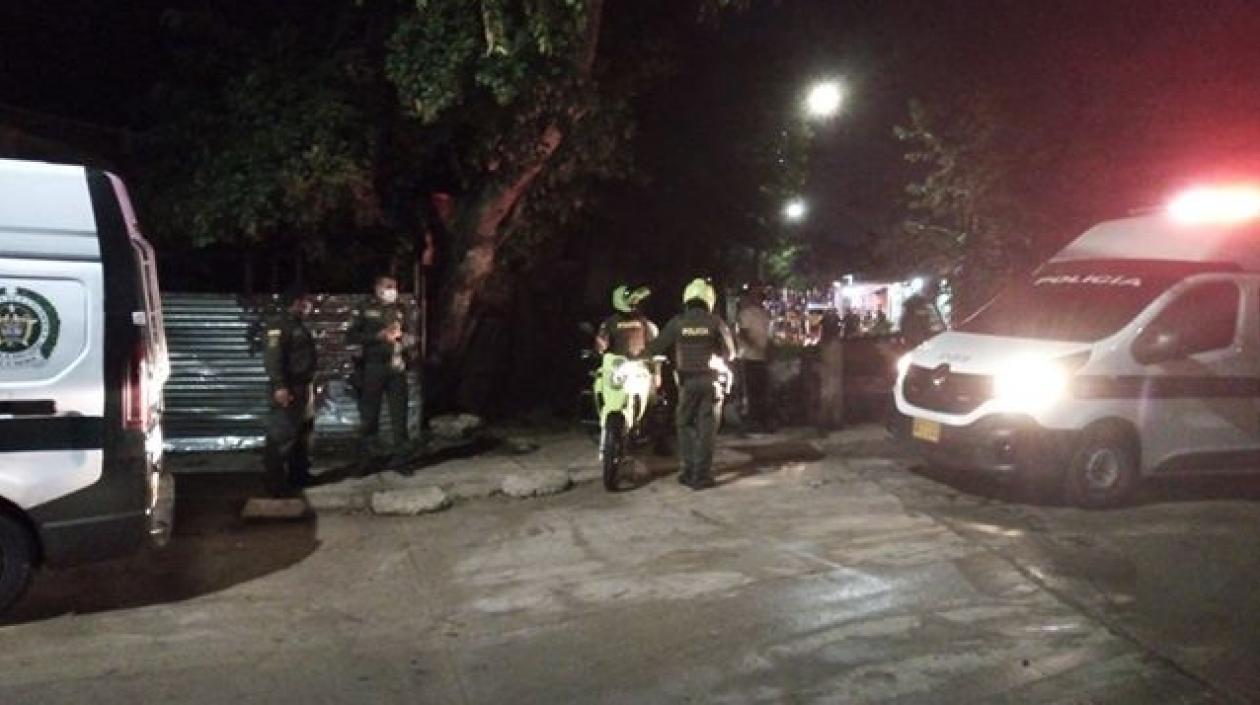 Lugar donde ocurrió el doble crimen.