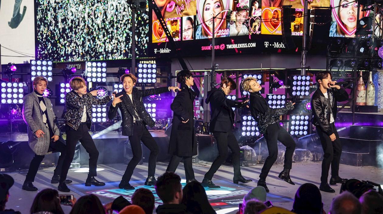 La banda surcoreana BTS. 