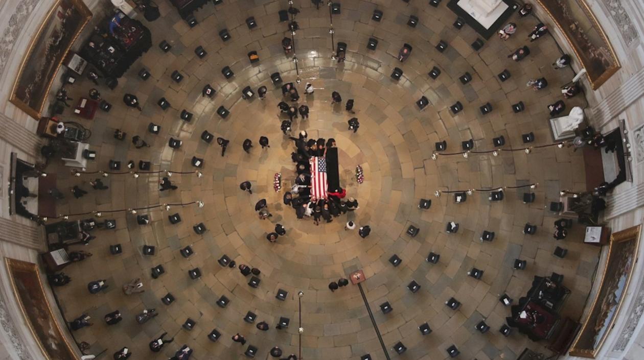 El homenaje en el capitolio.