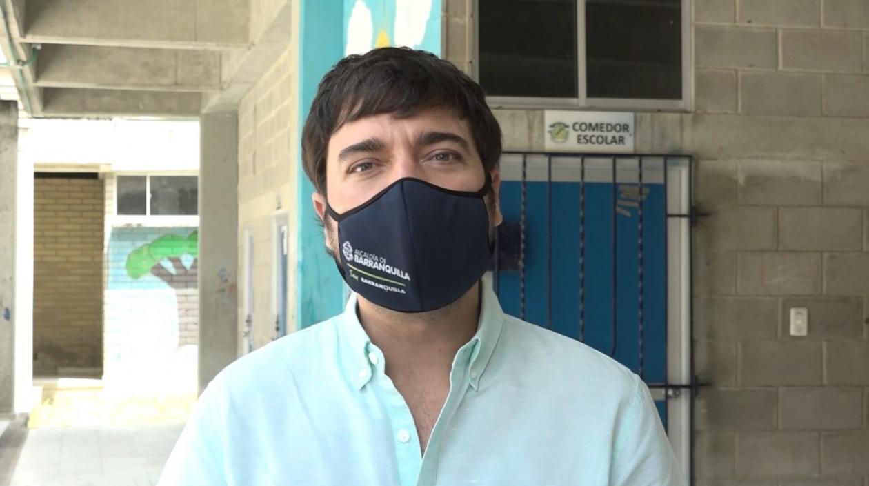 El Alcalde de Barranquilla, Jaime Pumarejo.