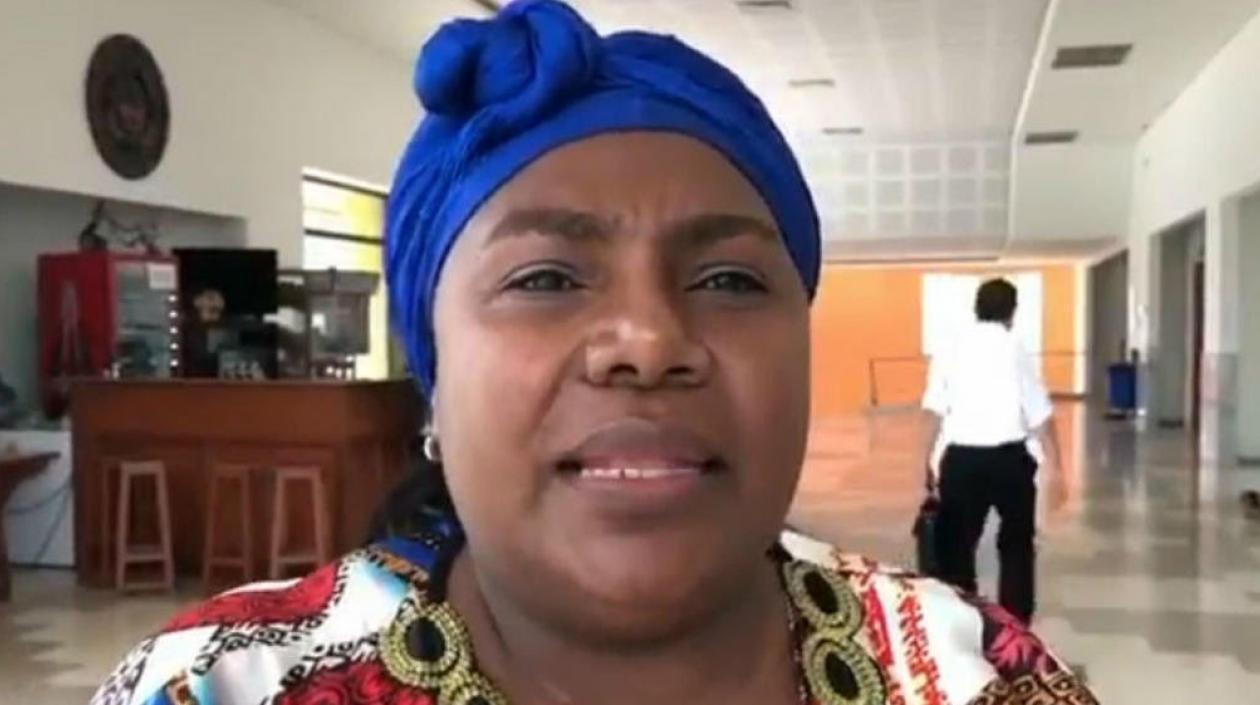 La líder social colombiana Yaneth Mosquera.