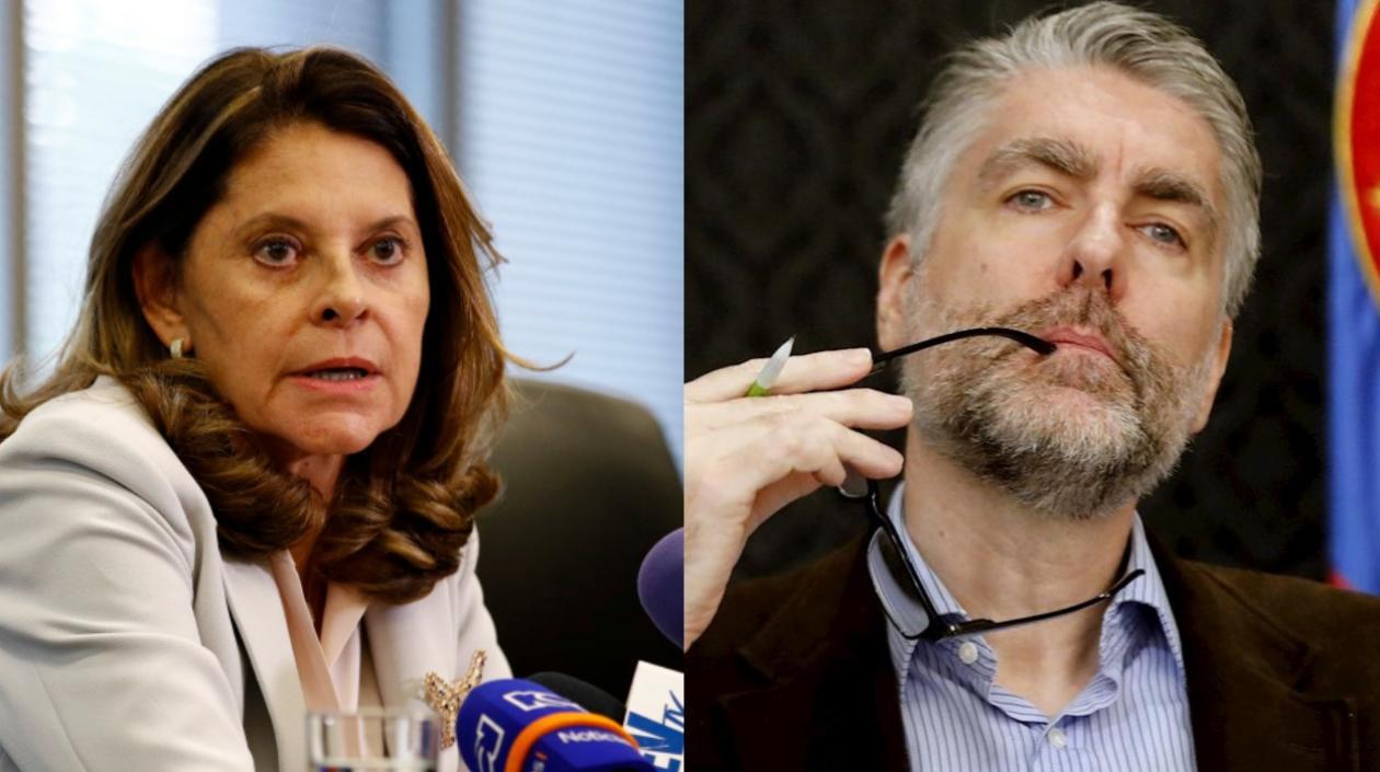 Marta Lucía Ramírez y Jeremy McDermott.