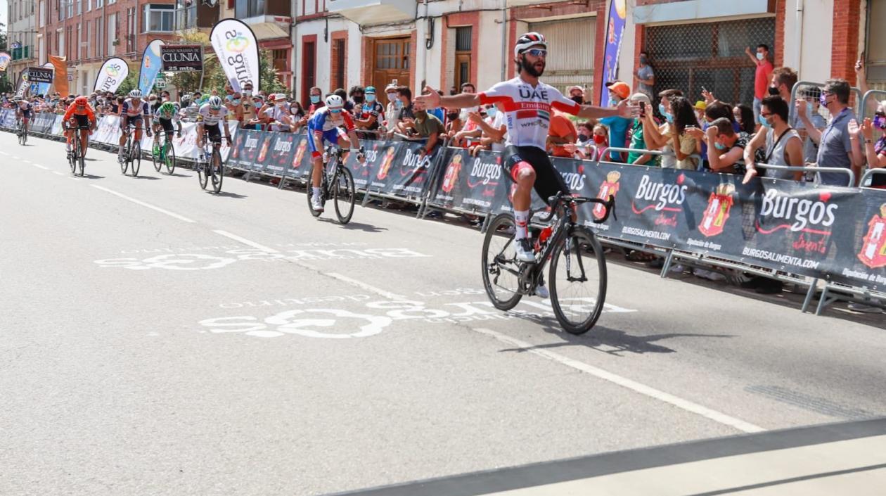La celebración del colombiano.