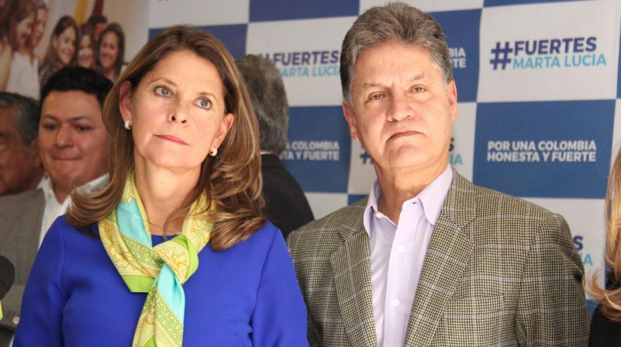 Marta Lucía Ramírez y Álvaro Rincón.