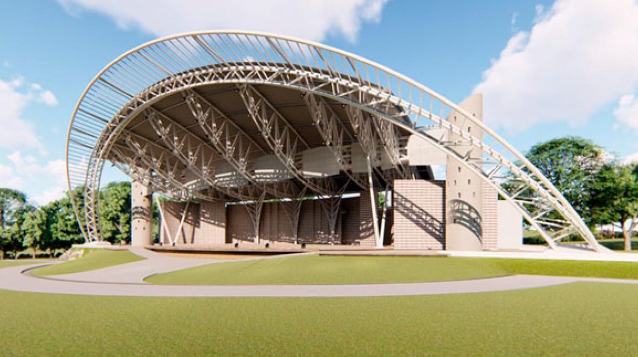 Así será la concha acústica en Baranoa.