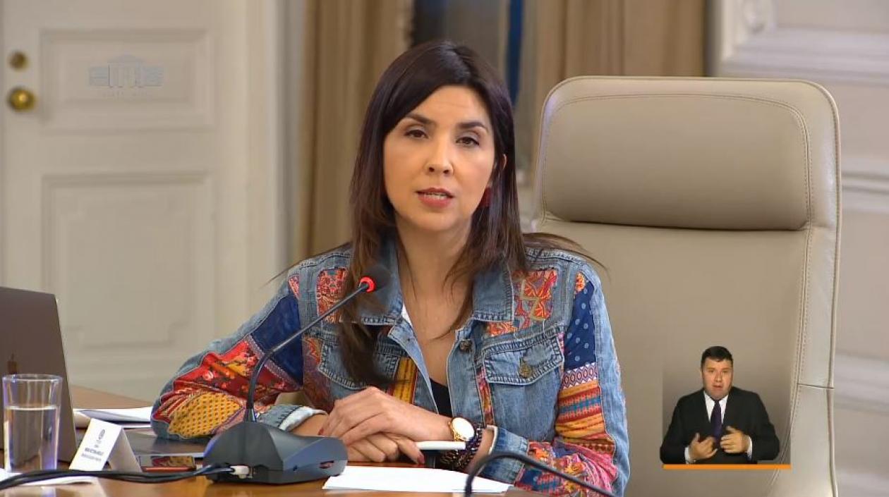 Ministra de Educación, María Victoria Angulo