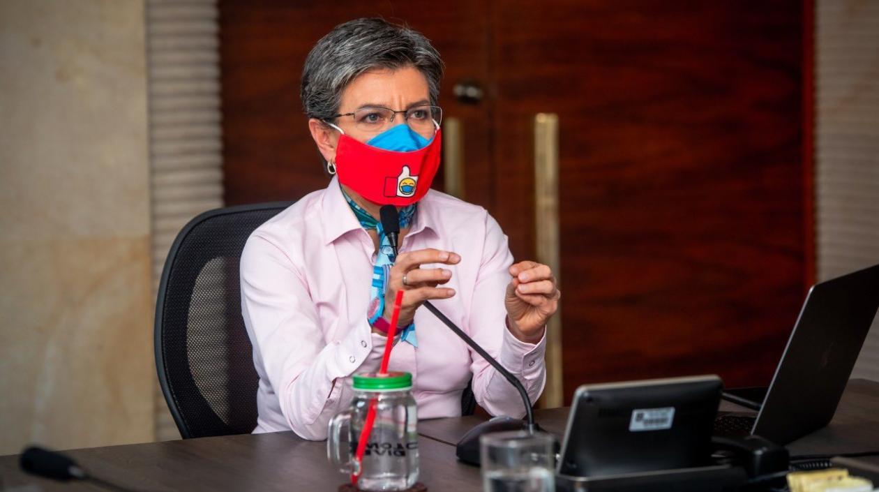 La alcaldesa de Bogotá, Claudia López.