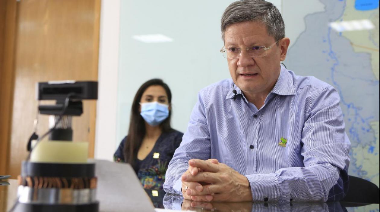 Gobernador encargado de Antioquia, Luis Fernando Suárez.