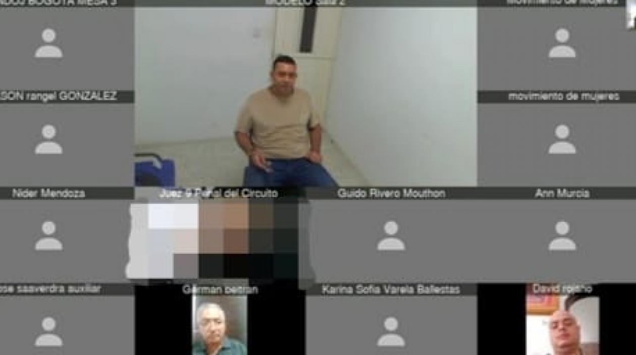 Tomás Maldonado Cera estuvo presente desde la Cárcel Modelo, pero el juicio no se desarrolló porque sus abogados no se conectaron.