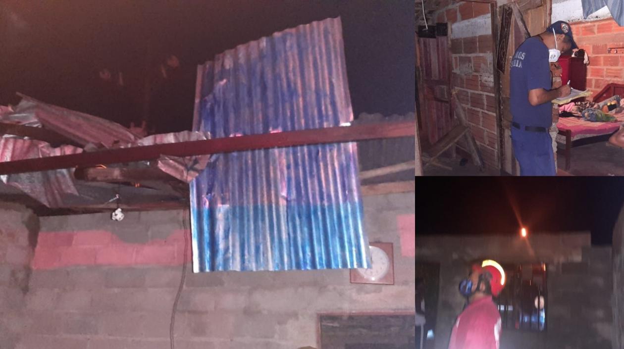 Imágenes de las afectaciones.