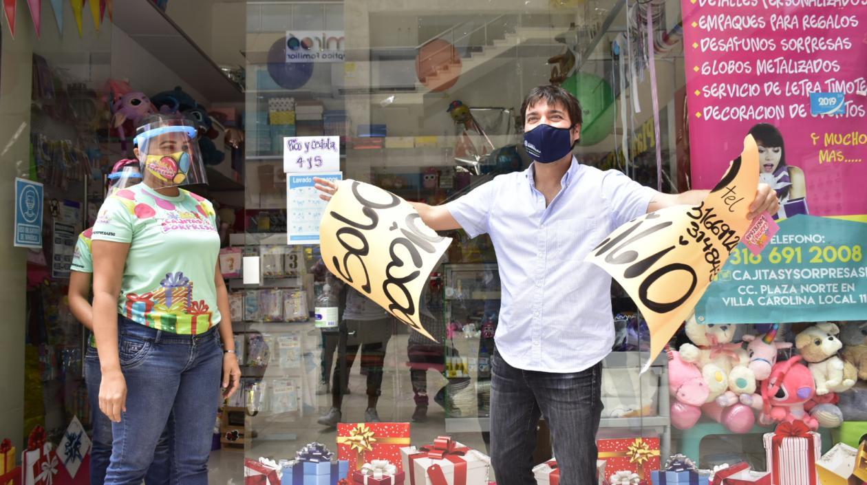 El lunes, Alcalde en la reactivación del comercio en la localidad Riomar.