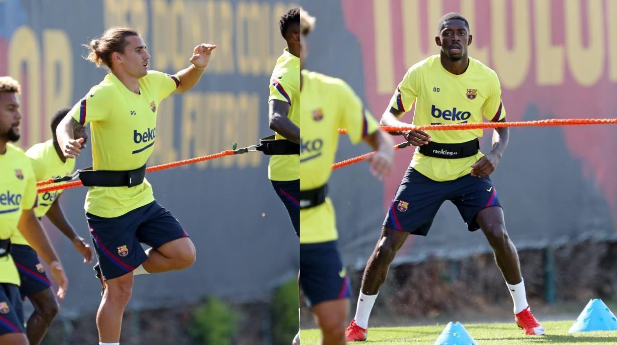 Antoine Griezmann y Ousmane Dembélé.