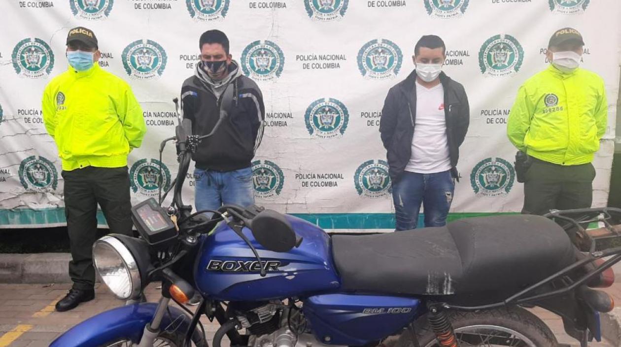 Los dos capturados por el atentado en Soacha.