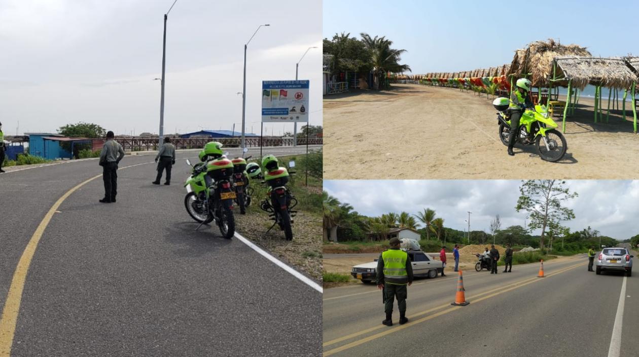 Operativos de la Policía en playas y zona costera del Atlántico.