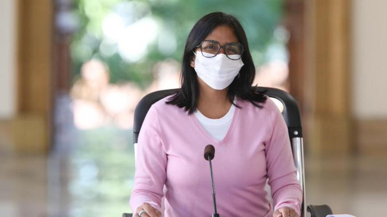 Delcy Rodríguez,  vicepresidenta ejecutiva.