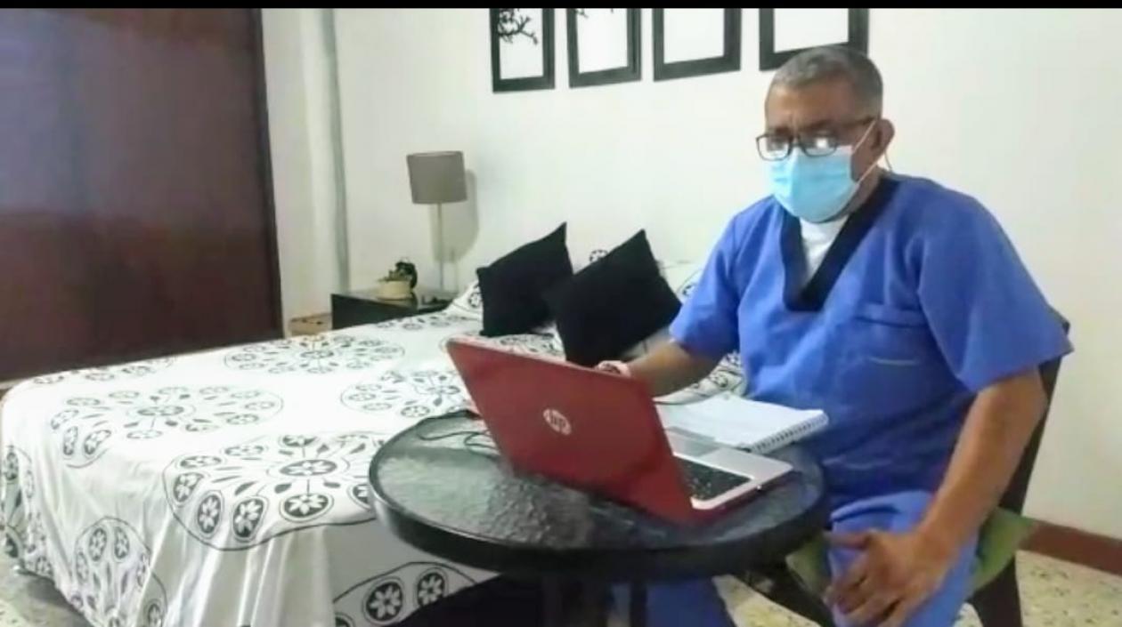 Iván Manjarrés, médico positivo para Covid-19.