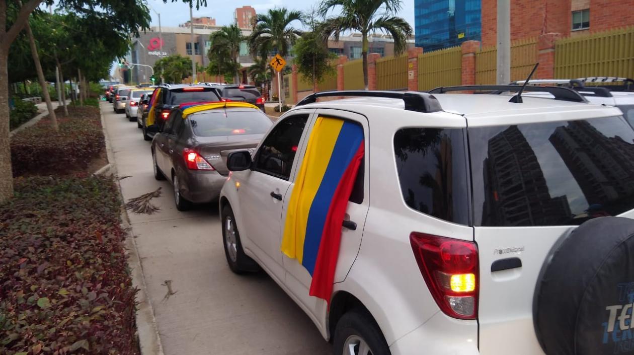 Imagen de la caravana.