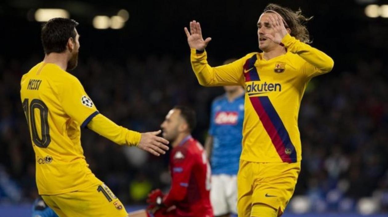 Lionel Messi y Antoine Griezmann.