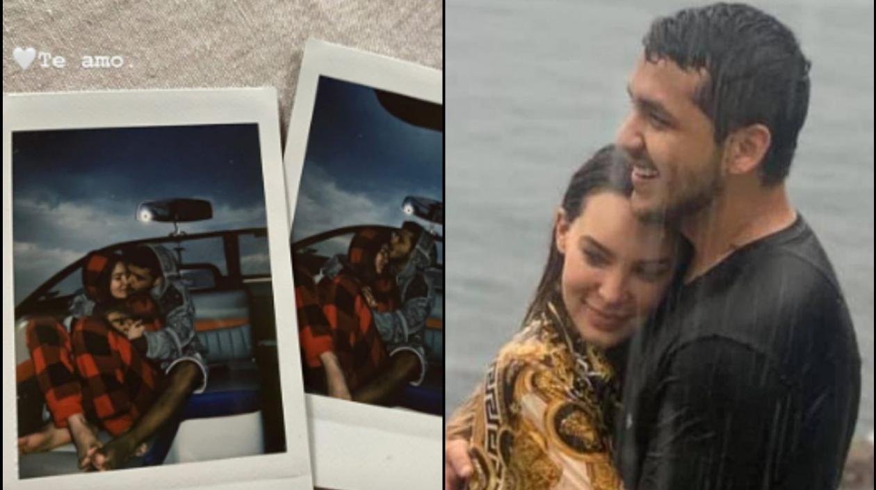 El artista Christian Nodal y la cantante Belinda.