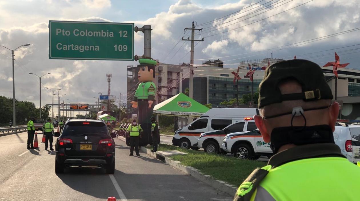 Puestos de control para evitar borrachos al volante.