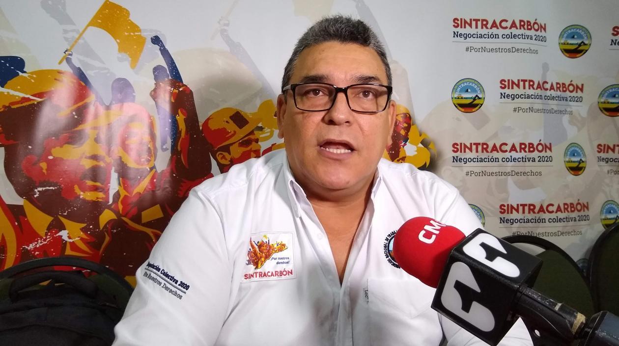 Igor Díaz, presidente de Sintracarbón.