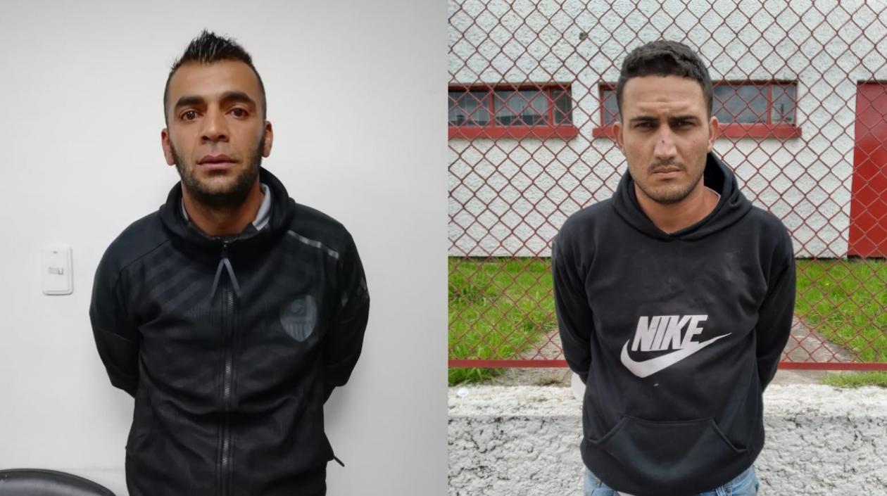 Alan Buriticá Durán, alias 'Maicol'; y Brahiam Manuel Manoche Cortesía.