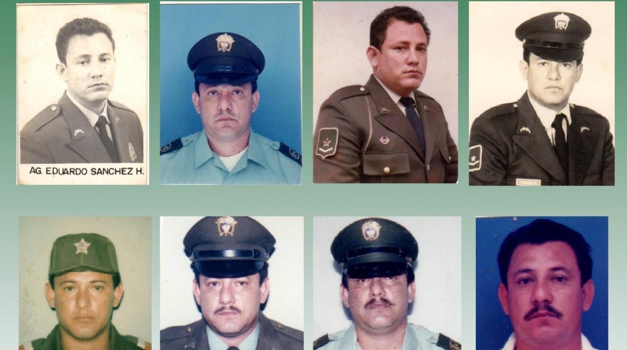 El comisario José Eduardo Sánchez durante su trayectoria en la Policía.