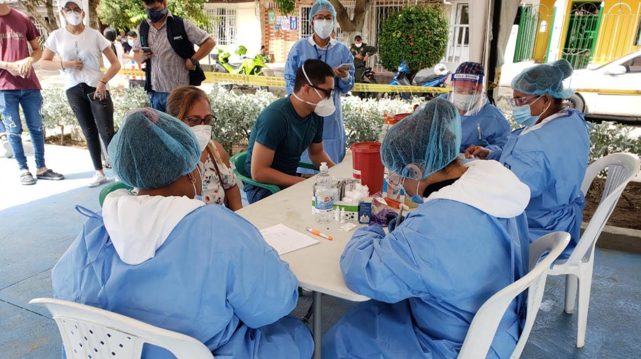 Pruebas de Covid-19 en Barranquilla.