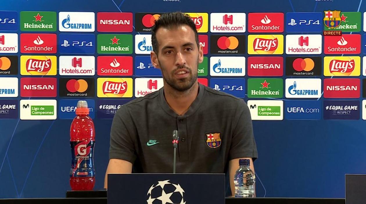 El jugador del Barcelona Sergio Busquets.