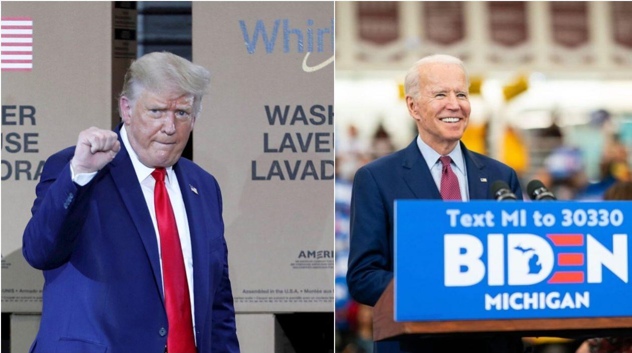 Donald Trump y Joe Biden.vv