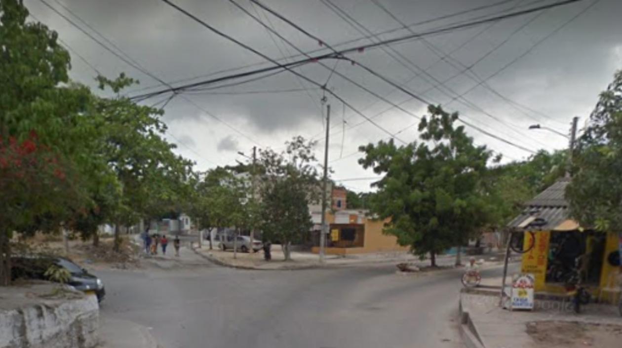 Lugar donde fue apuñalado Jorge Cueto Contreras.