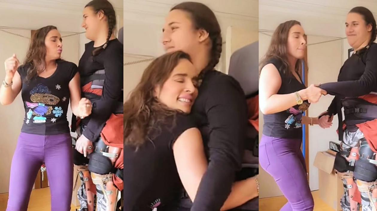 La actriz Luly Bossa y su hijo Angelo.