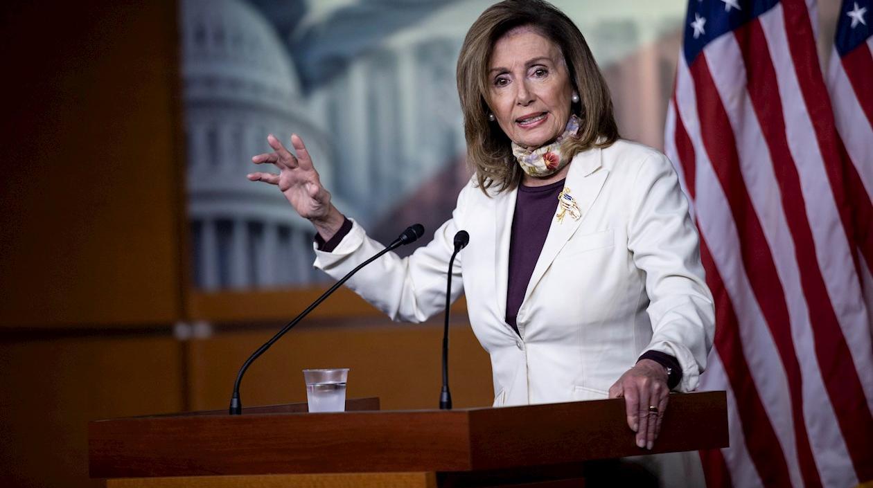 La jefa de la Cámara de Representantes de EE.UU., Nancy Pelosi.