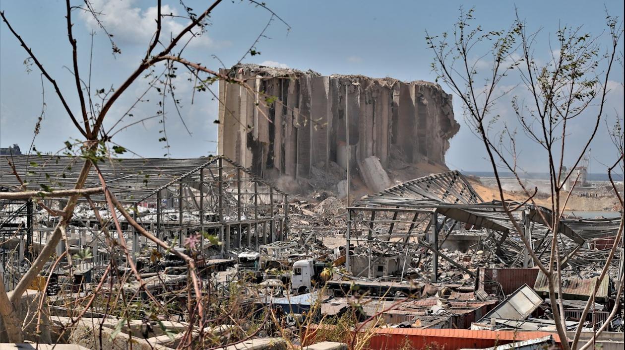 Así está el Puerto de Beirut.